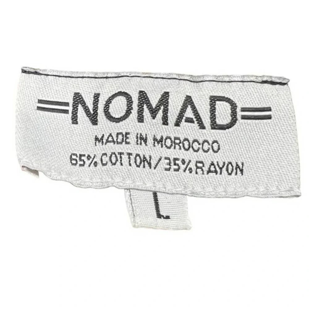 Nomad Made in Morocco Orange and Black Sleeveless Long‎ Cardigan Size L - Picture 4 of 4